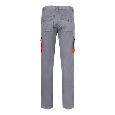 VL FIDES. Two-tone, multi-pocket stretch trousers (240g/m²), in cotton (46), EME (38) and polyester (16)